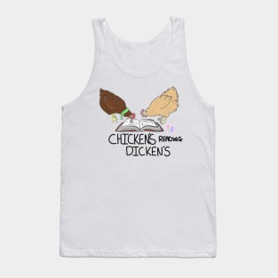 Chickens Reading Dickens Tank Top